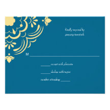 Fleur de Morocco Wedding Response Invites