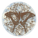 Fleur di Lys Damask vs2 - Wedding Sticker Seal