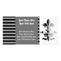 Fleur Heart Crown - Black Photo Card