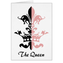 Fleur Heart Crown - Pink Cards