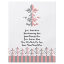 Fleur Heart Crown - Pink Full Color Flyer