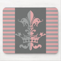 Fleur Heart Crown - Pink Mouse Mats