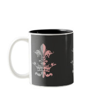 Fleur Heart Crown - Pink Mug