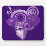 Fleur Heart Graphic Mousepad