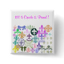 fleurdelis, 100 % Creole & Proud ! buttons