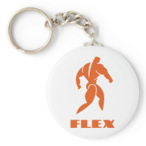 Flex Bodybuilding Keychain