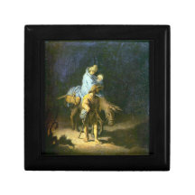 Flight into Egypt by Rembrandt Trinket Box