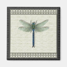 Flight of the Dragonfly Magnet (Square)