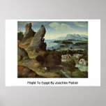 Flight To Egypt By Joachim Patinir Poster