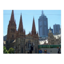 Flinders & Swanston Streets - Melbourne Post Card
