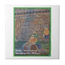 Flint, Vernors Mural detail Ceramic Tile