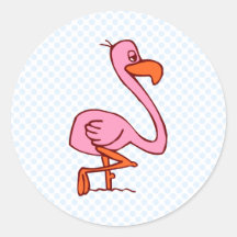 Flip Flamingo Sticker