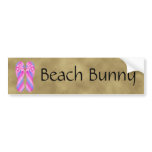 Flip Flop Pink Stripes Bumper Sticker