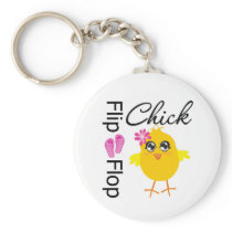 Flip-Flop Sandals Chick Key Chain