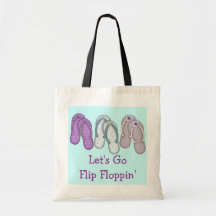 Flip Floppin' Tote Canvas Bag