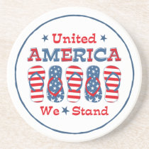 Flip Flops America Coaster