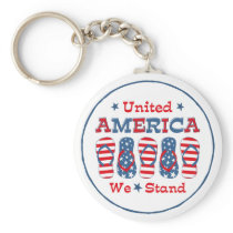 Flip Flops America Keychain