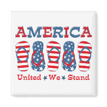Flip Flops America Magnet