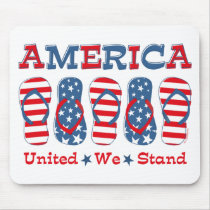 Flip Flops America Mouse Mats
