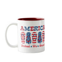 Flip Flops America Coffee Mugs