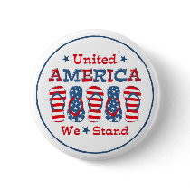 Flip Flops America (Rnd) Button