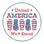 Flip Flops America Sticker