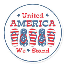Flip Flops America Sticker