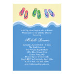 Flip Flops Beach Bridal Shower Invitation
