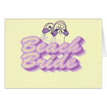 Flip Flops Beach Bride Tshirts and Gifts Card