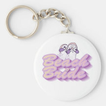 Flip Flops Beach Bride Tshirts and Gifts Key Chain