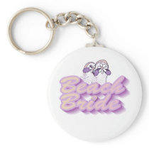 Flip Flops Beach Bride Tshirts and Gifts Key Chain