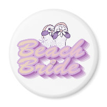 Flip Flops Beach Bride Tshirts and Gifts Refrigerator Magnets