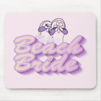 Flip Flops Beach Bride Tshirts and Gifts Mouse Pads