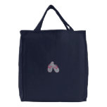 Flip Flops Embroidered Tote Bags