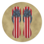 Flip Flops Flag Sticker