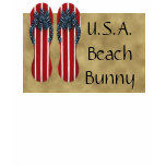 Flip Flops Flags Beach Bum T-Shirt