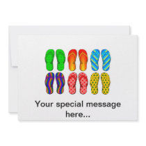 Flip Flops Personalised Invitations