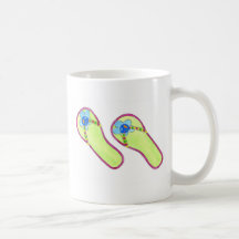 Flip Flops Peace Sign Mug