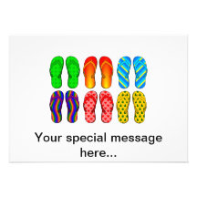 Flip Flops Personalised Invitations