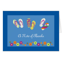 Flip Flops Thank You Card