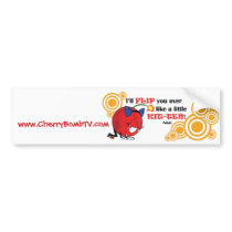 Flip you like a little kitten - Nikki Bumper Stickers