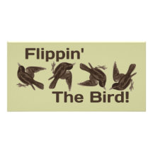 Flipping the Bird Customised Photo Card