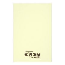 Flipping the Bird Personalized Stationery