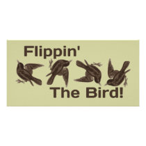 Flipping the Bird Customised Photo Card