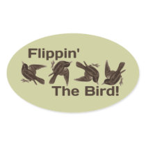 Flipping the Bird Stickers