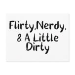 Flirty Nerdy Dirty postcards