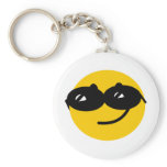 Flirty sunglasses smiley face keychains