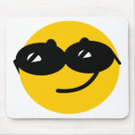 Flirty sunglasses smiley face mousepads
