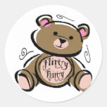 Flirty Thirty Teddy Bear Sticker