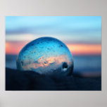 Float at sunset posters